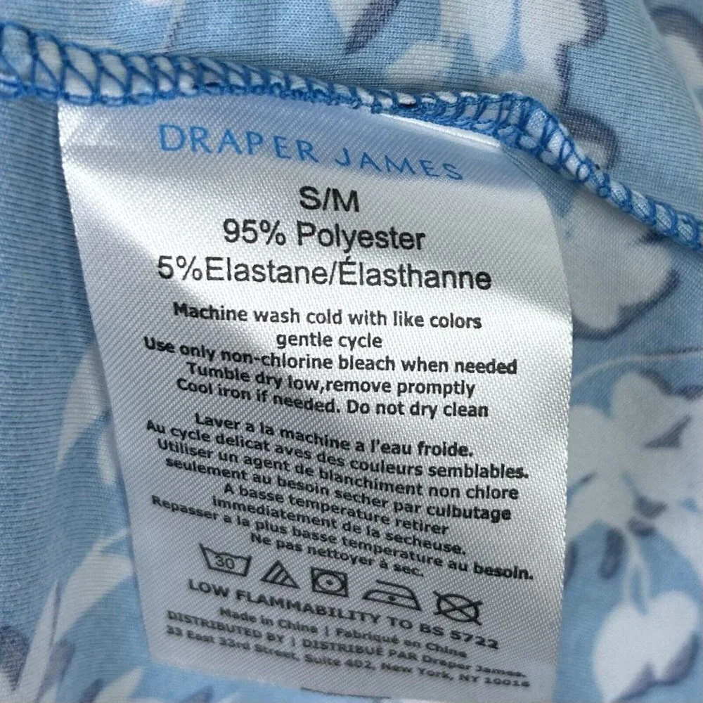 Draper James‎ Blue Floral Nightgown Womens Size Small Medium Nightie Sleepwear